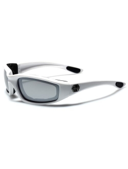 Choppers Padded Bikers Sport Sunglasses Offered in Variety of Colors