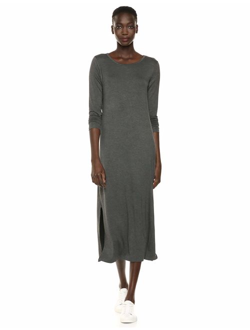 Daily Ritual Womens Jersey Long-Sleeve Maxi Dress