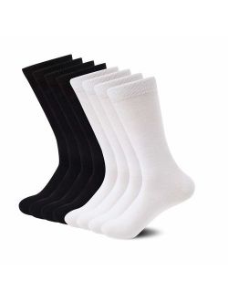 Sock Amazing Unisex Premium Bamboo Fiber Socks Super Soft Crew 8 Pack