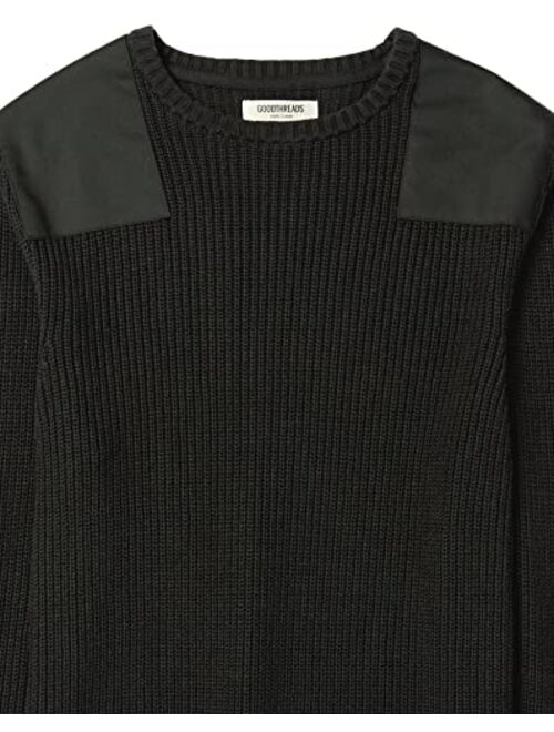 Goodthreads Men's Soft Cotton Military Sweater
