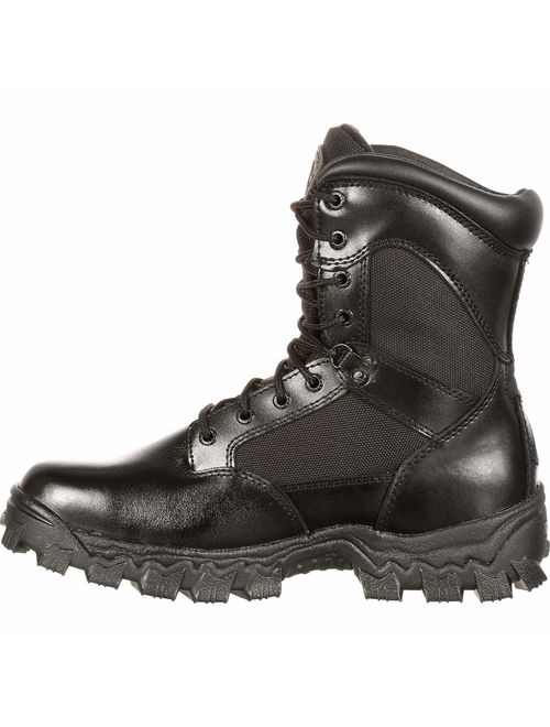 Rocky FQ0002165 8" Alpha Blk Waterproof Extra Wide 9.5 Duty Boots