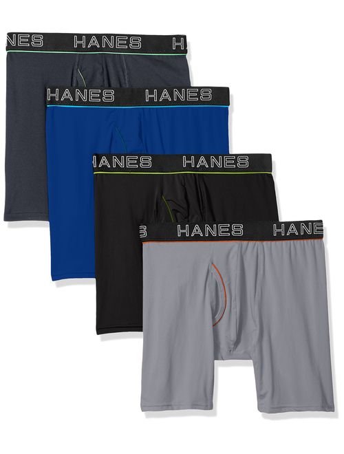 Hanes Ultimate Men's Comfort Flex Fit Ultra Lightweight Mesh Boxer Brief, Assorted Color