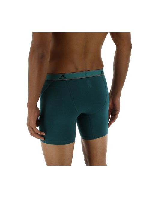 Buy adidas Men's Relaxed Performance Stretch Cotton Boxer Brief ...