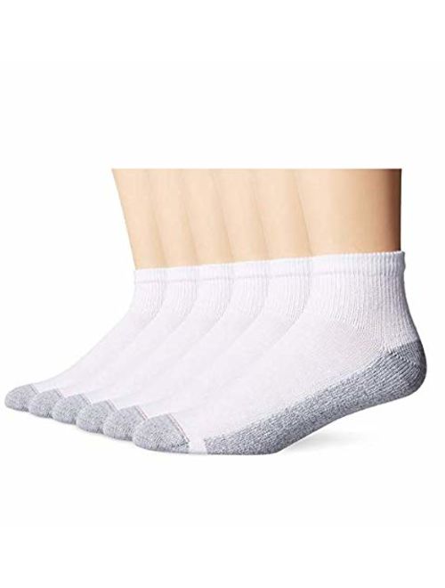 Hanes Mens ComfortBlend Ankle Socks, White