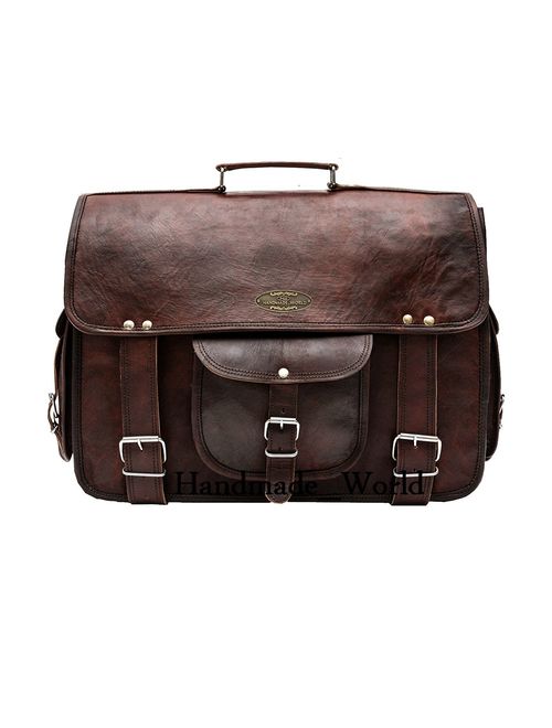 Handmade World Leather Messenger Bags For Men Women Mens Briefcase Laptop Bag Computer Satchel