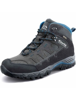 Clorts Waterproof Men's Hiking Boots Outdoor Lightweight Work Shoes Backpacking Trekking Trails