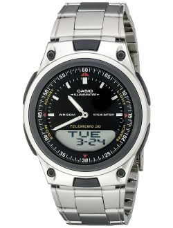 Men's AW80D-1AVCB 10-Year Battery Ana-Digi Bracelet Watch