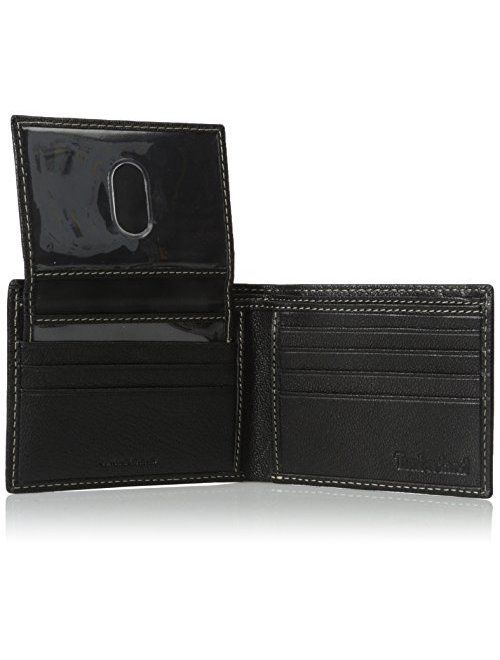 Timberland Men's Leather RFID Blocking Passcase Security Wallet