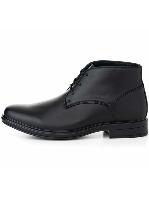 Alpine Swiss Mens Leather Lined Dressy Ankle Boots