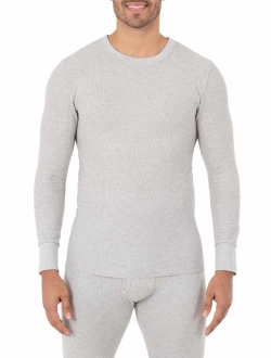 SUPER VALUE 2 Pack Men's & Big Men's Waffle Thermal Underwear Crew