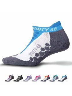 Thirty 48 Running Socks for Men and Women Features Coolmax Fabric That Keeps Feet Cool & Dry - 1 Pair or 3 Pairs