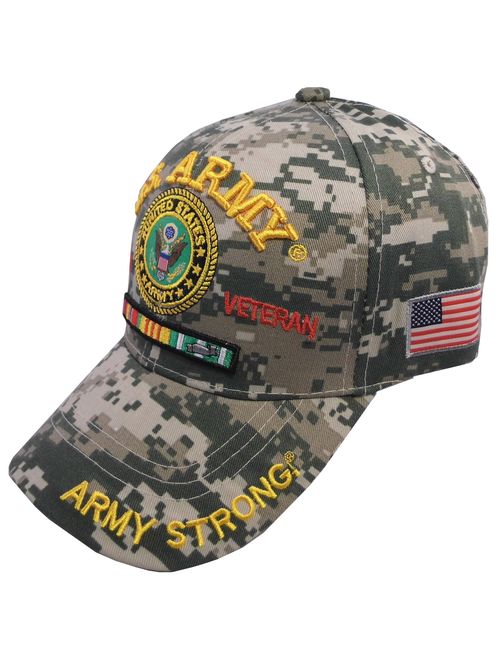 Army Strong Men's U.S. Army Vietnam Veteran Hat Military Baseball Cap