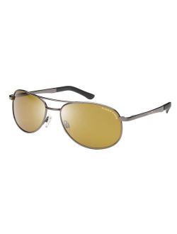 Eagle Eyes Aviator Polarized Sunglasses - Aviator Glasses with Brow Bar