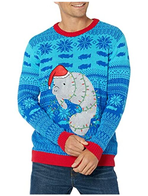 Blizzard Bay Men's Ugly Christmas Sweater Sea Creatures