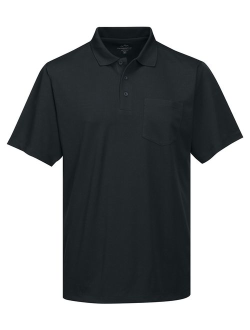 Tri-Mountain Men's 5 oz Moisture Wicking Polyester Shirt w/Pocket