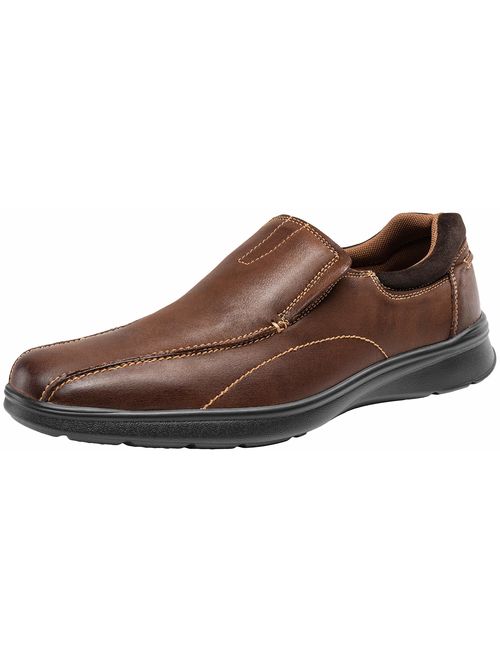 JOUSEN Men's Loafers Casual Slip On Shoes Lightweight Leather Shoes