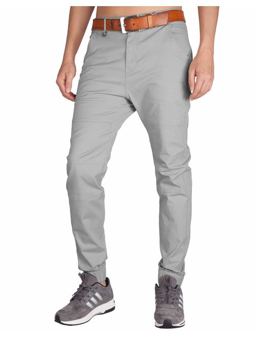 ITALY MORN Men's Chino Jogger Pants Casual Slim Fit Stretch Sweatpants