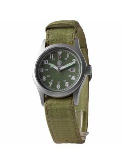 Smith & Wesson Men's SWW-1464-OD Military Silver-Tone Watch with Interchangeable Canvas Bands
