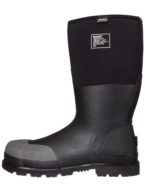 Bogs Men's Forge Steel Toe Waterproof Rubber Work Rain Boots
