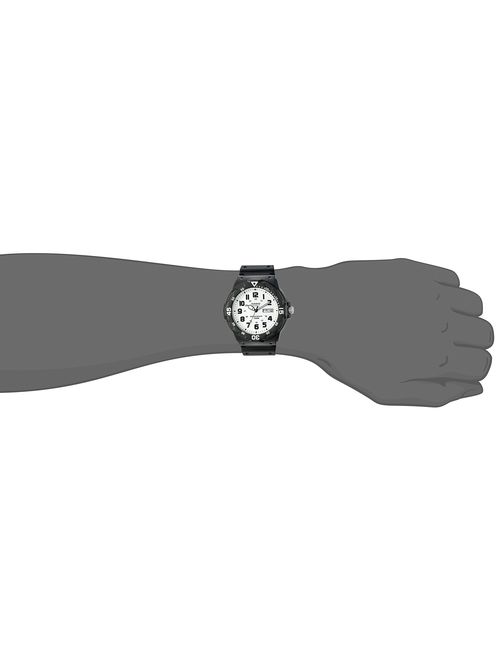 Casio Men's Sports Quartz Watch with Resin Strap, Black, 18 (Model: MRW200H-7BV)