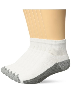 Men's 6-Pack Comfortblend Full Foot Max Cushion Double Tough Ankle Socks