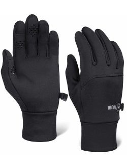 Touch Screen Running Gloves for Men & Women - Thermal Winter Glove Liners for Texting, Cycling & Driving