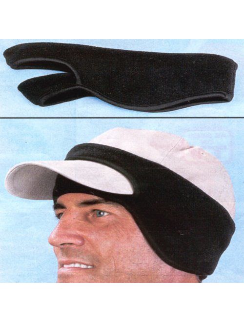 FLEECE CAP EAR BAND Windproof Black