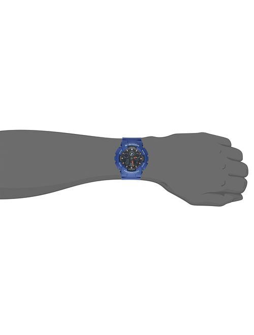Casio Men's G Shock Quartz Watch with Resin Strap, Multi, 28.8 (Model: GA-100L-2ACR)