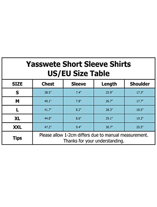 Yasswete Unisex 3D Printed Short Sleeve Top T-Shirts