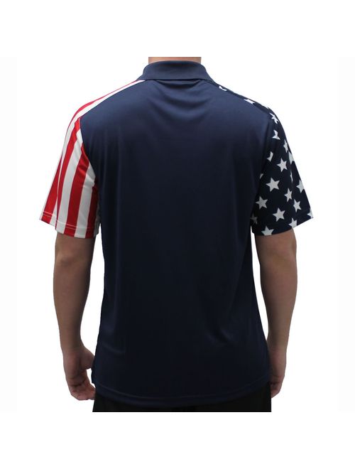 Men's Stars & Stripes Polo T-Shirt