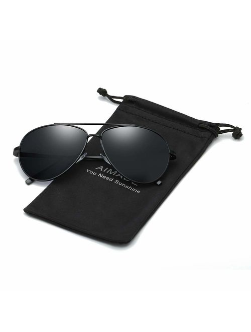 Premium Military Polarized Aviator Sunglasses Metal Frame Brand Unique Design Sun glasses For Mens Womens 100% UV Protection