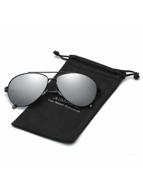 Premium Military Polarized Aviator Sunglasses Metal Frame Brand Unique Design Sun glasses For Mens Womens 100% UV Protection