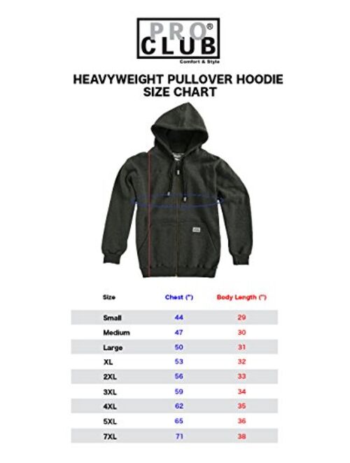 Pro Club Men's Heavyweight Full Zip Fleece Jacket