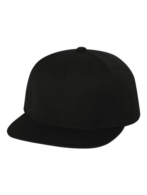 Sonette/Yupoong Wool Blend Prostyle Snapback Cap - Black