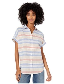 Amazon Brand - Goodthreads Women's Washed Cotton Short-Sleeve Shirt