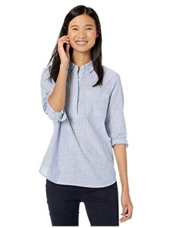 Amazon Brand - Goodthreads Women's Washed Cotton Popover Shirt