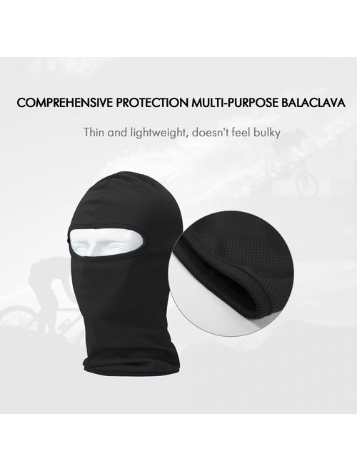 Your Choice Balaclava Tactical Skull Motorcycle Full Face Ski Mask, Thin Breathing Windproof UV Protective Hat for Women Men