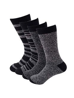 Sock Amazing Stylish Men's 4 Pairs Thermal Socks for Winter Extreme Cold Weather Thick Crew Boot Socks