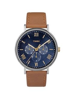 Unisex TW2R29100 Southview 41mm Multifunction Tan/Blue Leather Strap Watch