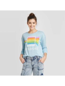 Women's Polaroid Sweatshirt (Juniors') - Light Blue