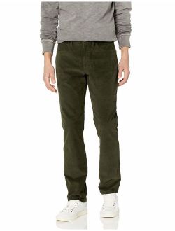 Men's Straight-Fit 5-Pocket Comfort Stretch Corduroy Pant