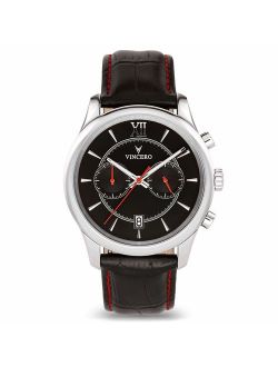 Vincero Luxury Men's Bellwether Wrist Watch - 43mm Chronograph Watch - Japanese Quartz Movement