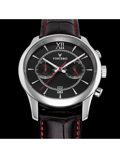Vincero Luxury Men's Bellwether Wrist Watch - 43mm Chronograph Watch - Japanese Quartz Movement
