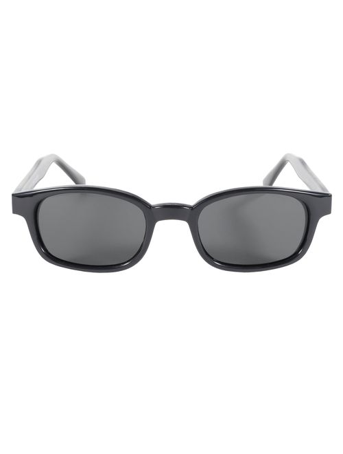 Pacific Coast Original KD's Polarized Biker Sunglasses (Black Frame/Dark Grey Lens)