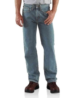Men's Relaxed Straight Denim Five Pocket Jean B460