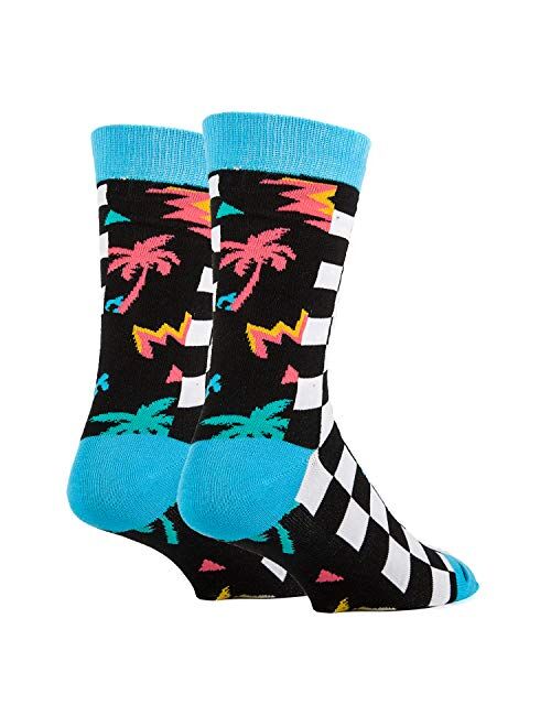 Oooh Yeah Men's Novelty Crew Socks, Funny Crazy Silly Casual Dress Cotton Socks