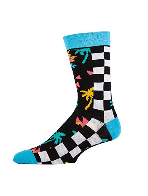 Oooh Yeah Men's Novelty Crew Socks, Funny Crazy Silly Casual Dress Cotton Socks