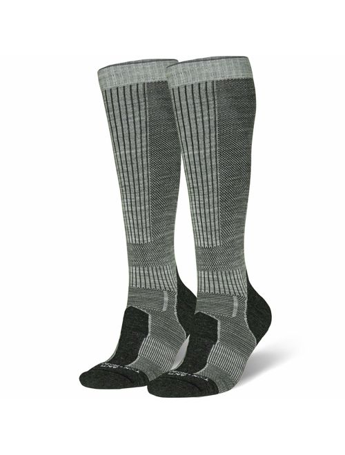 Merino Wool Long Knee-high Outdoor Boot Socks, Hiking, Trekking, Multi Performance for Men, Women Kids