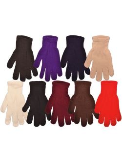 Winter Gloves Magic Gloves Wholesale 12 Pairs- One Size Fits All