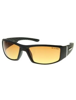 HD Active Frame Sports Wrap Sunglasses (Matte Black)